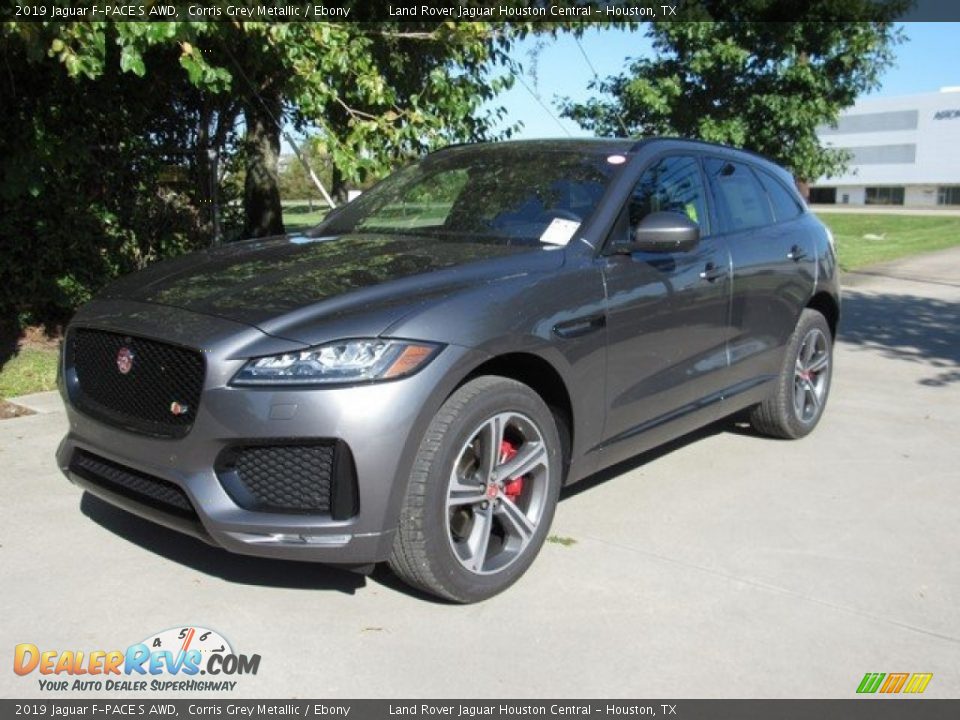 2019 Jaguar F-PACE S AWD Corris Grey Metallic / Ebony Photo #10