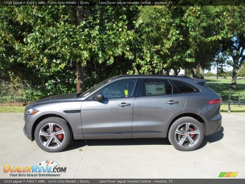 2019 Jaguar F-PACE S AWD Corris Grey Metallic / Ebony Photo #11