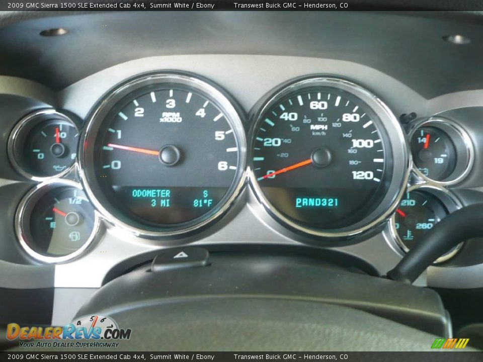 2009 GMC Sierra 1500 SLE Extended Cab 4x4 Summit White / Ebony Photo #9