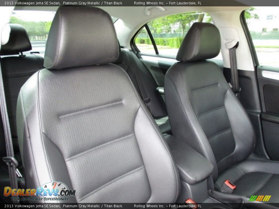 2013 Volkswagen Jetta SE Sedan Platinum Gray Metallic / Titan Black Photo #6
