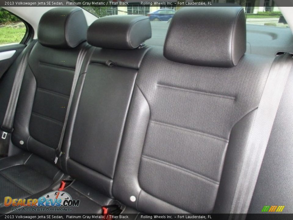 2013 Volkswagen Jetta SE Sedan Platinum Gray Metallic / Titan Black Photo #8