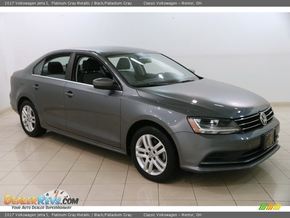 2017 Volkswagen Jetta S Platinum Gray Metallic / Black/Palladium Gray Photo #1