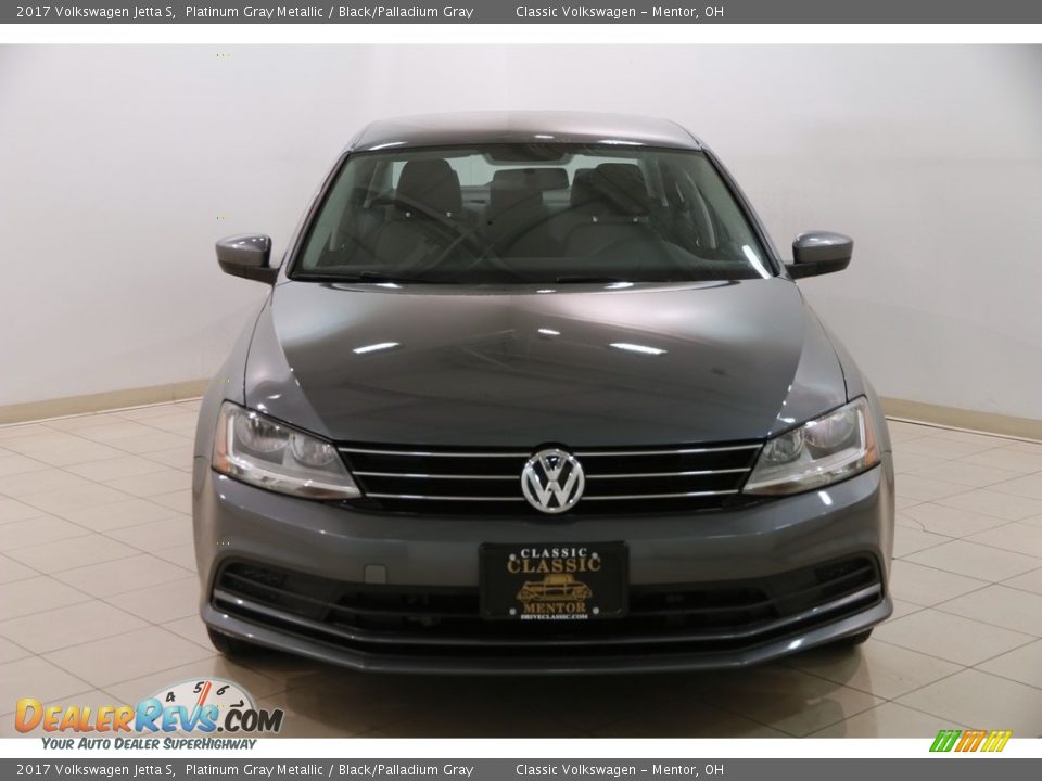 2017 Volkswagen Jetta S Platinum Gray Metallic / Black/Palladium Gray Photo #2