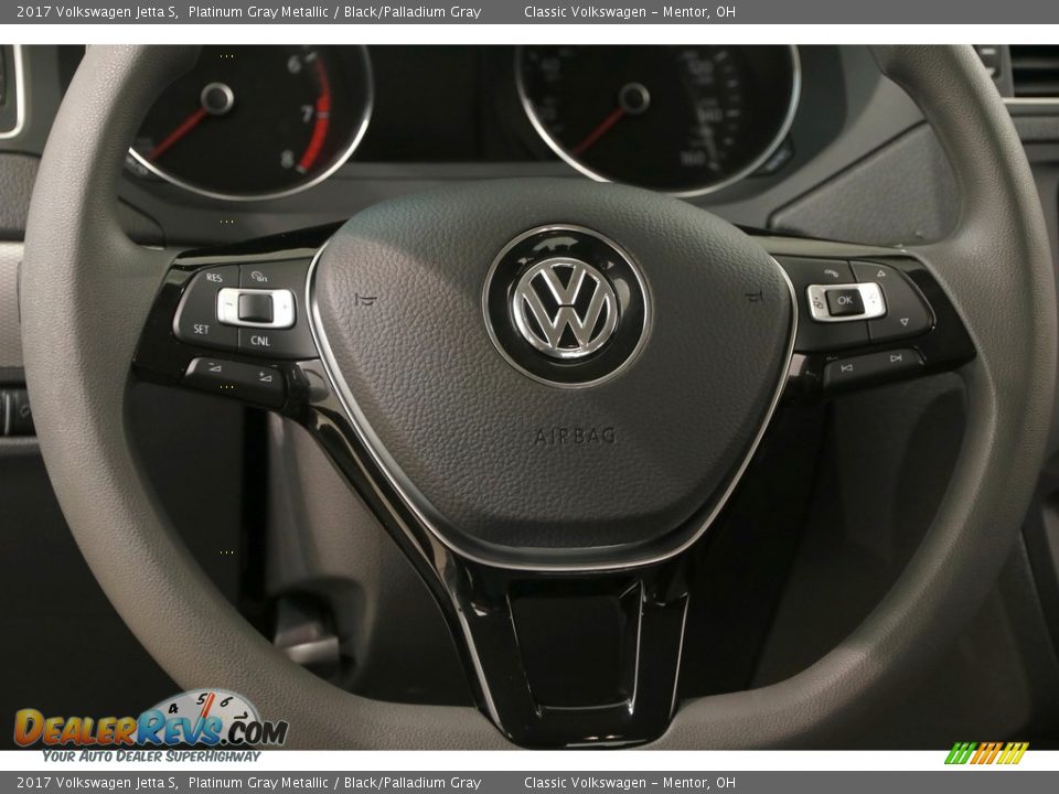 2017 Volkswagen Jetta S Platinum Gray Metallic / Black/Palladium Gray Photo #7