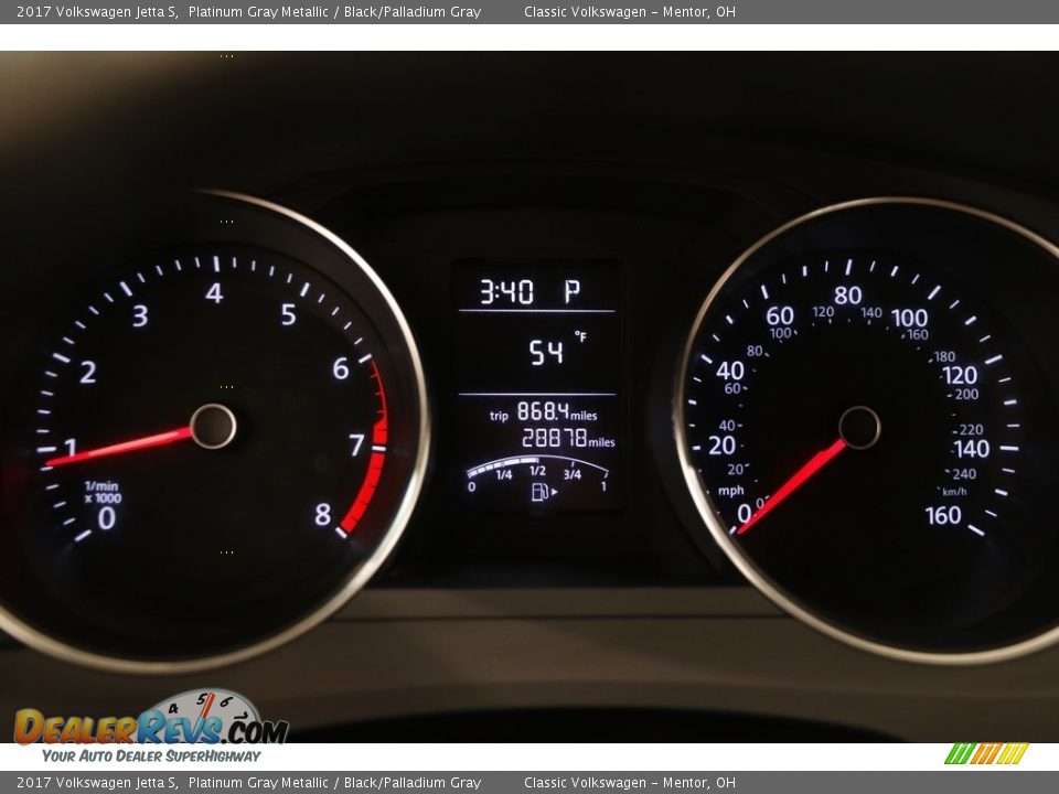 2017 Volkswagen Jetta S Platinum Gray Metallic / Black/Palladium Gray Photo #8