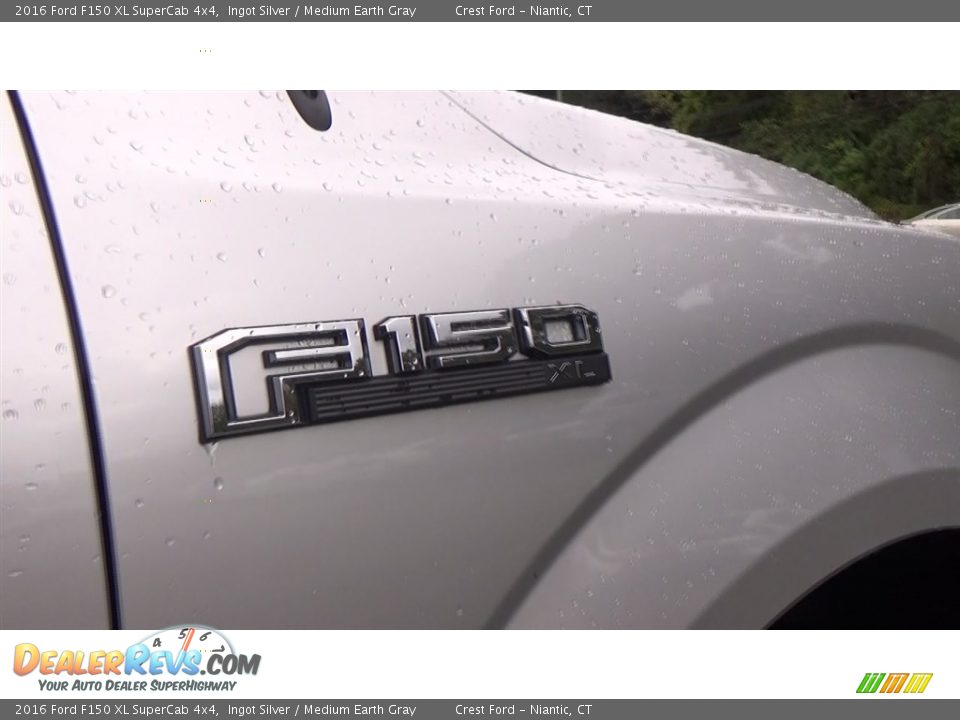 2016 Ford F150 XL SuperCab 4x4 Ingot Silver / Medium Earth Gray Photo #25