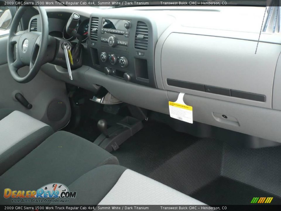 2009 GMC Sierra 1500 Work Truck Regular Cab 4x4 Summit White / Dark Titanium Photo #8