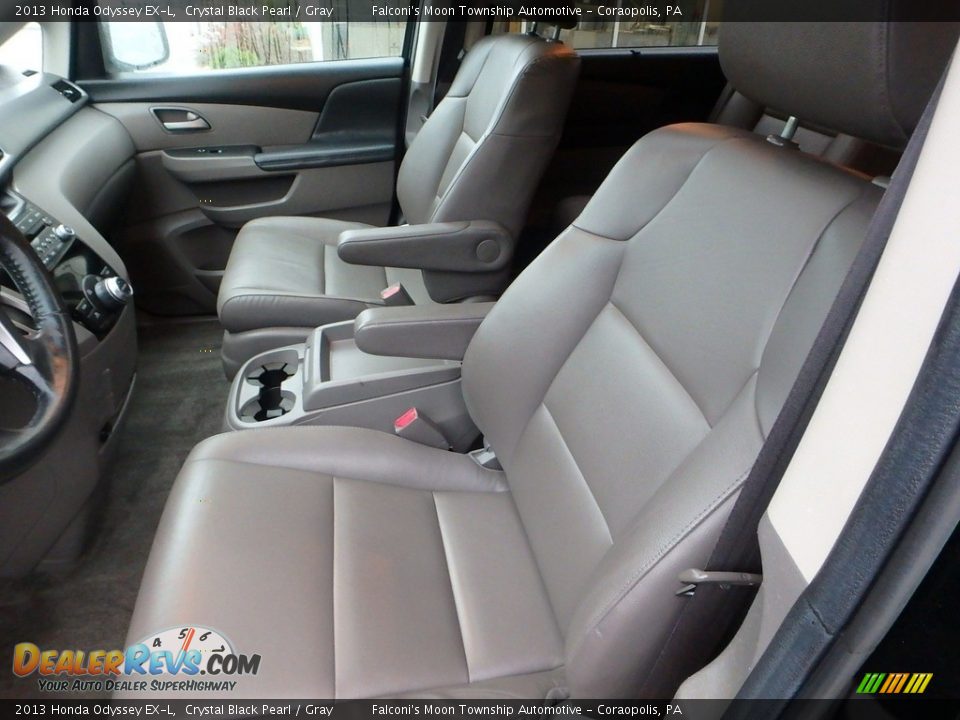 2013 Honda Odyssey EX-L Crystal Black Pearl / Gray Photo #15