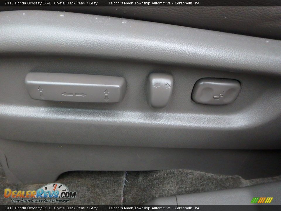 2013 Honda Odyssey EX-L Crystal Black Pearl / Gray Photo #19