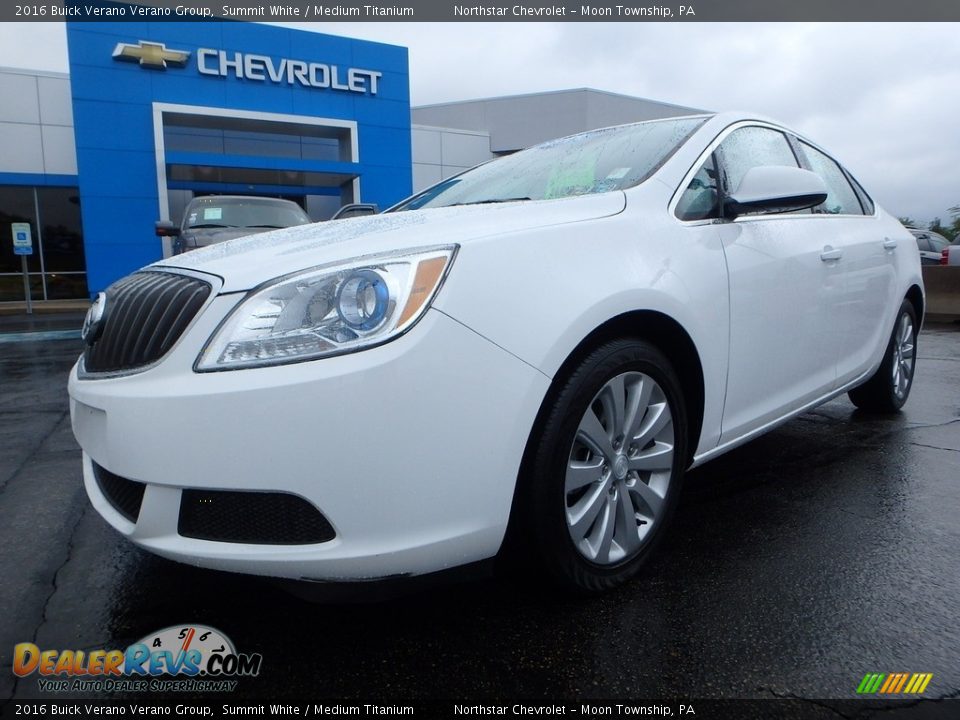 2016 Buick Verano Verano Group Summit White / Medium Titanium Photo #2