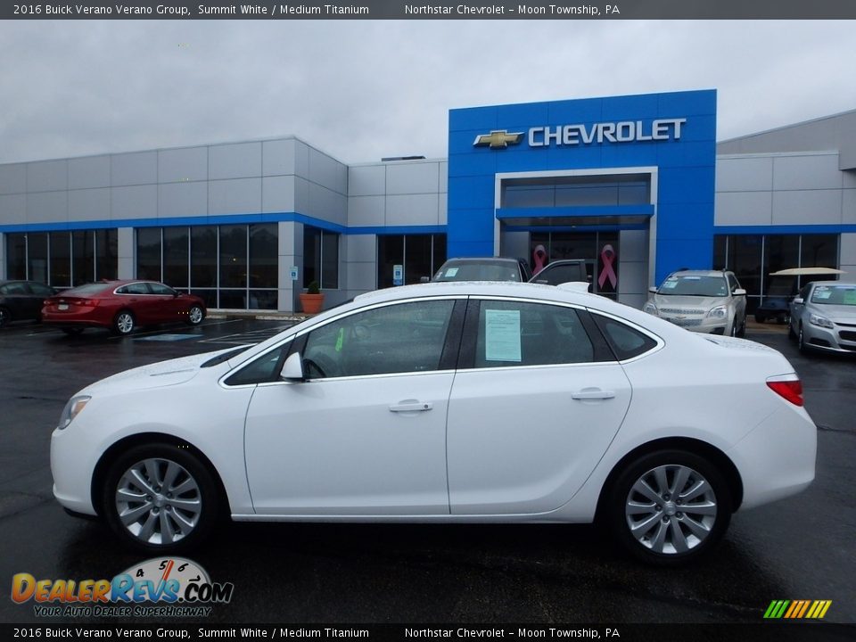 2016 Buick Verano Verano Group Summit White / Medium Titanium Photo #3