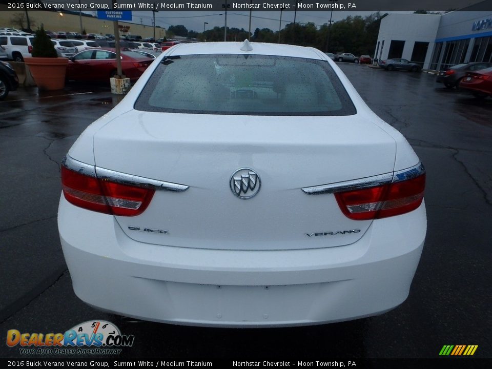 2016 Buick Verano Verano Group Summit White / Medium Titanium Photo #6