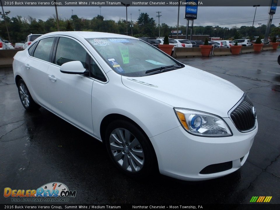 2016 Buick Verano Verano Group Summit White / Medium Titanium Photo #10