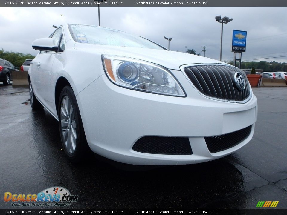 2016 Buick Verano Verano Group Summit White / Medium Titanium Photo #11