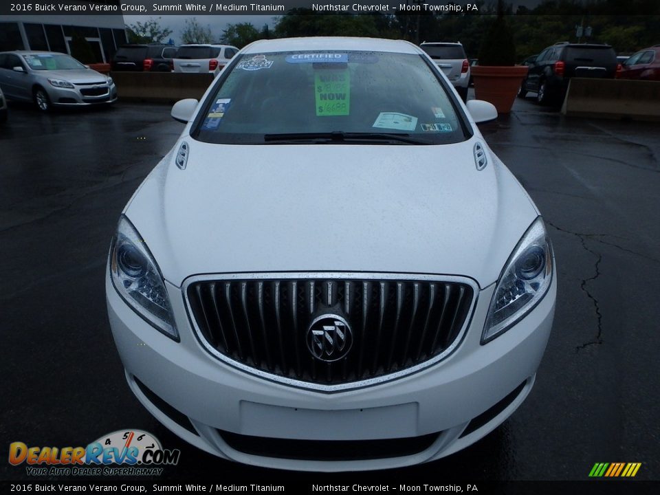 2016 Buick Verano Verano Group Summit White / Medium Titanium Photo #12