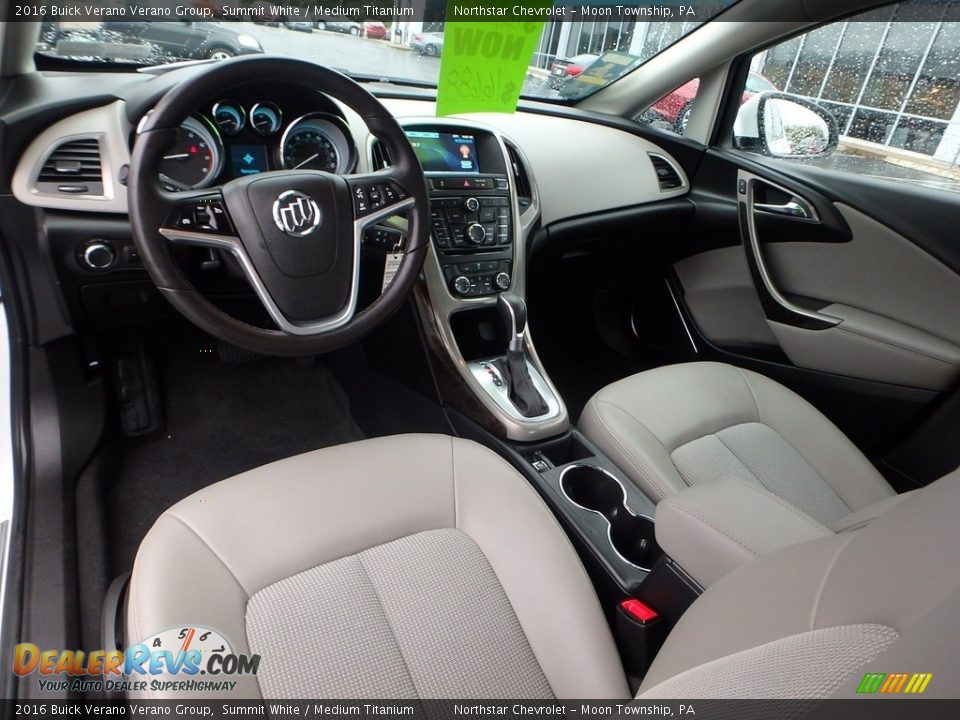 2016 Buick Verano Verano Group Summit White / Medium Titanium Photo #21