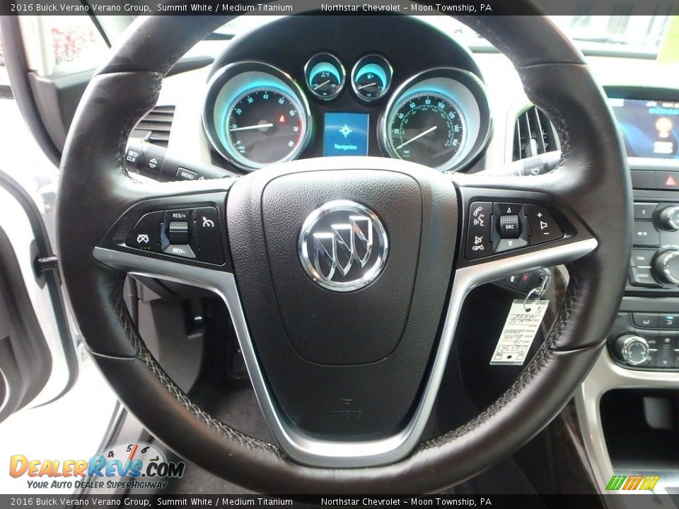 2016 Buick Verano Verano Group Summit White / Medium Titanium Photo #26