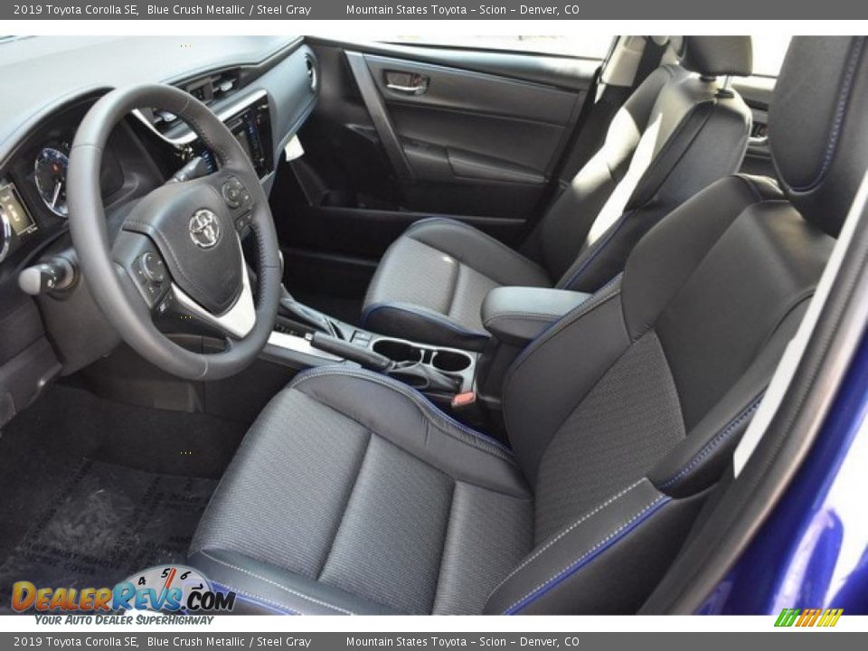 2019 Toyota Corolla SE Blue Crush Metallic / Steel Gray Photo #6