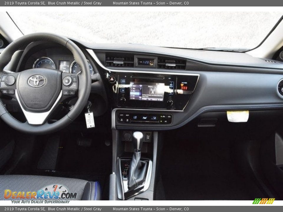 2019 Toyota Corolla SE Blue Crush Metallic / Steel Gray Photo #8