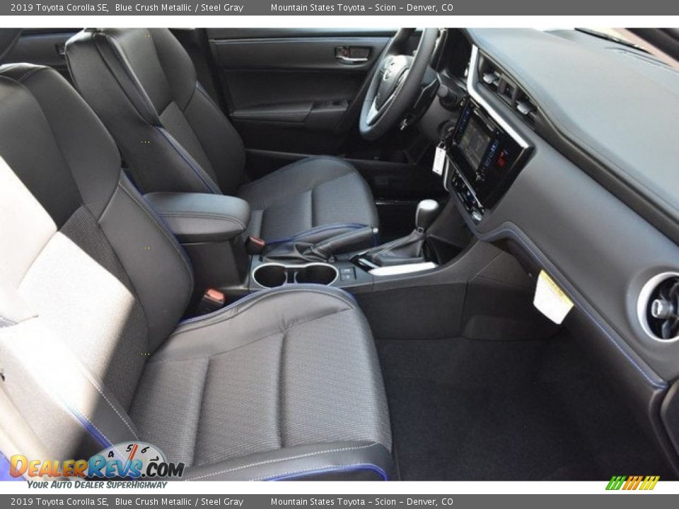 2019 Toyota Corolla SE Blue Crush Metallic / Steel Gray Photo #11