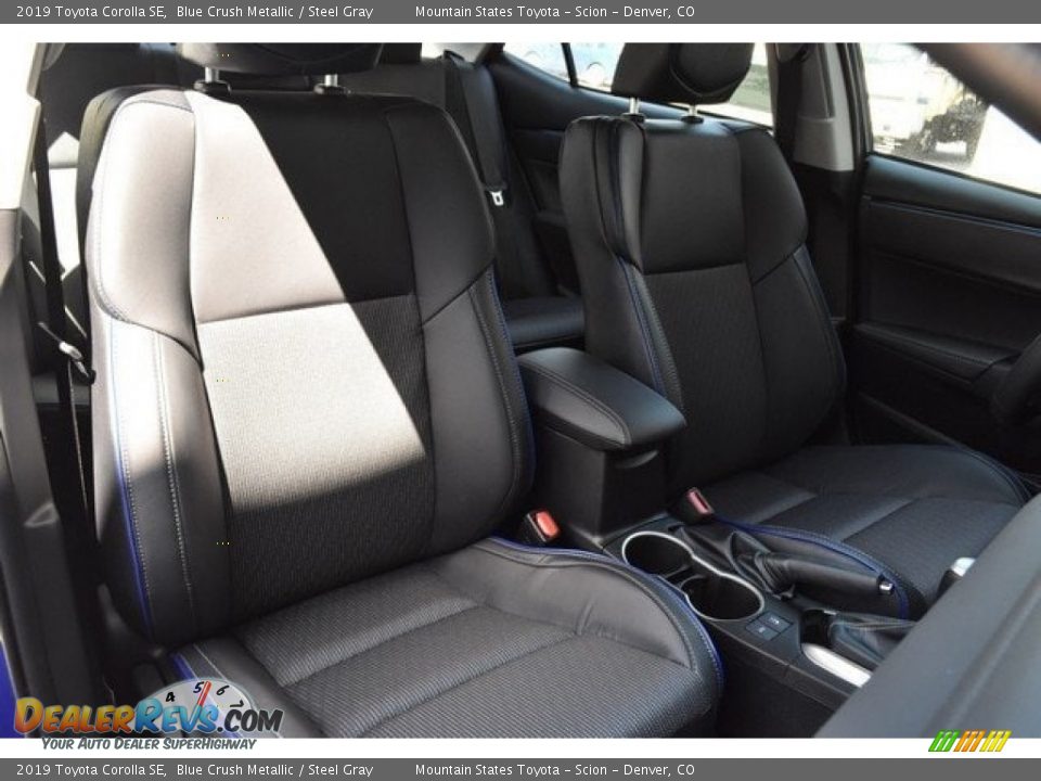 2019 Toyota Corolla SE Blue Crush Metallic / Steel Gray Photo #12