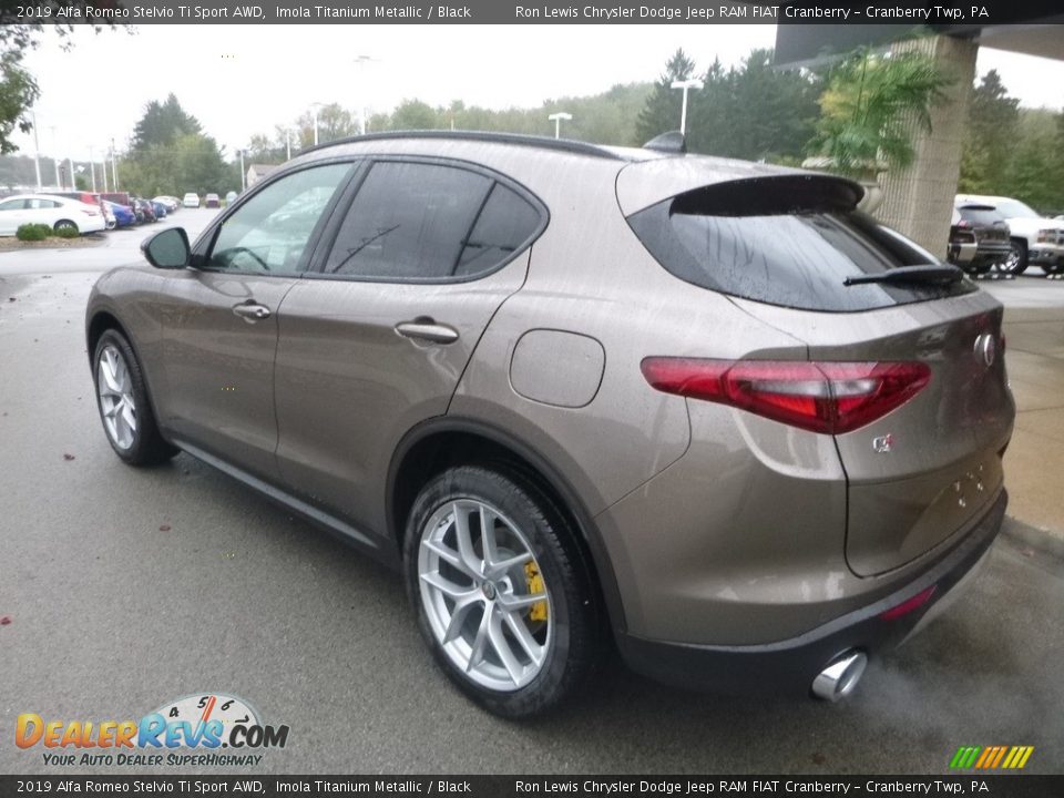 2019 Alfa Romeo Stelvio Ti Sport AWD Imola Titanium Metallic / Black Photo #4
