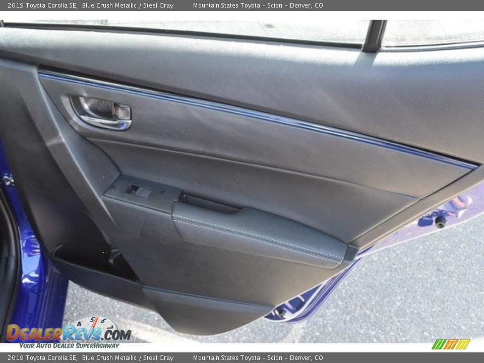 2019 Toyota Corolla SE Blue Crush Metallic / Steel Gray Photo #22
