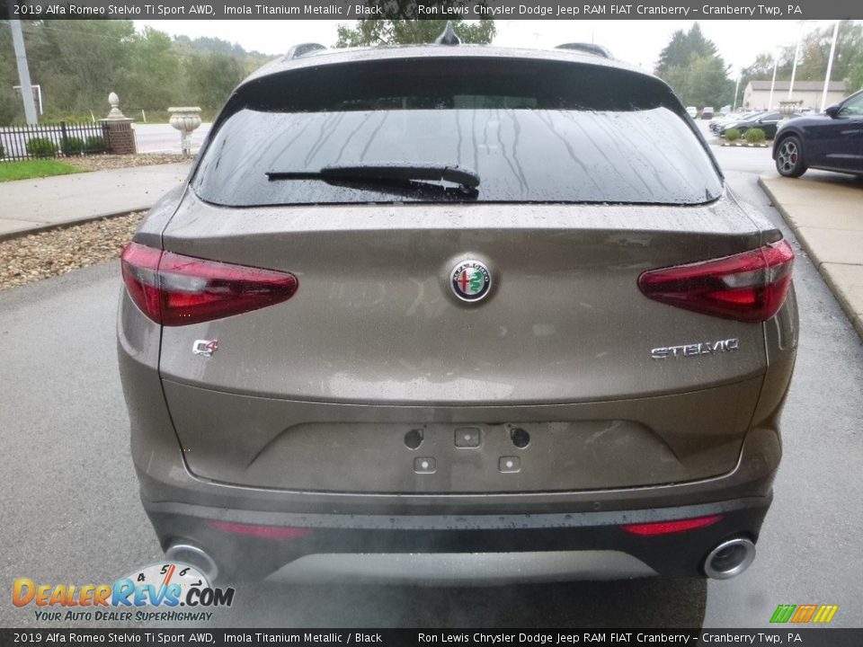 2019 Alfa Romeo Stelvio Ti Sport AWD Imola Titanium Metallic / Black Photo #6