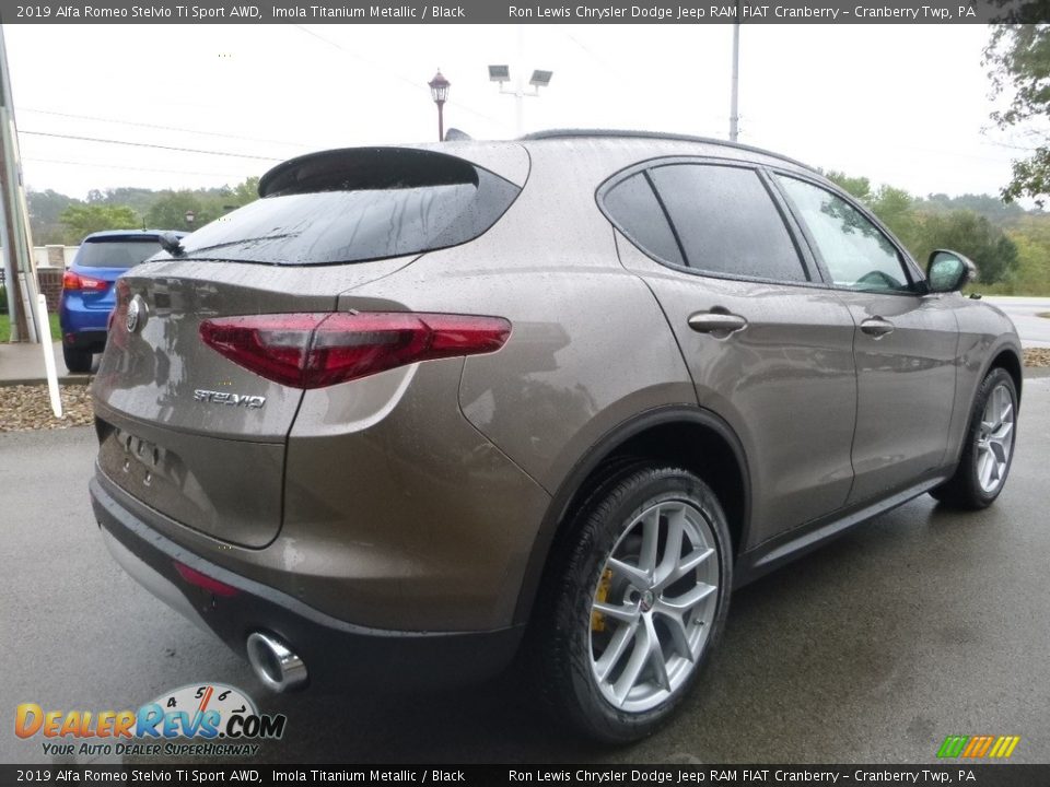 2019 Alfa Romeo Stelvio Ti Sport AWD Imola Titanium Metallic / Black Photo #8