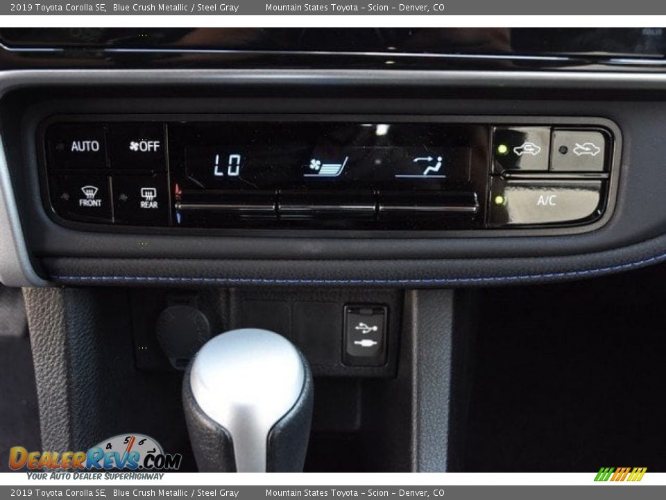 2019 Toyota Corolla SE Blue Crush Metallic / Steel Gray Photo #28