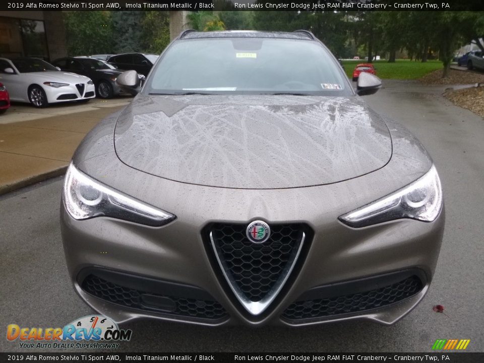2019 Alfa Romeo Stelvio Ti Sport AWD Imola Titanium Metallic / Black Photo #12