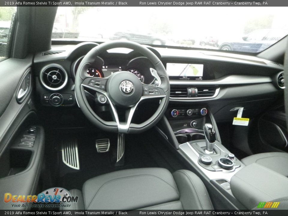 Black Interior - 2019 Alfa Romeo Stelvio Ti Sport AWD Photo #17