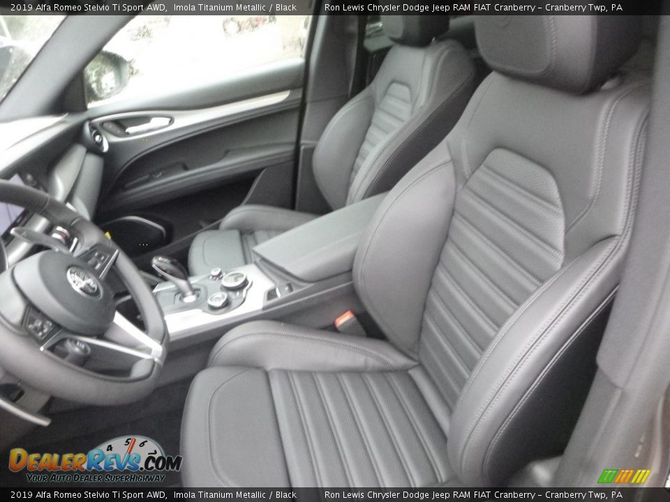 Front Seat of 2019 Alfa Romeo Stelvio Ti Sport AWD Photo #20