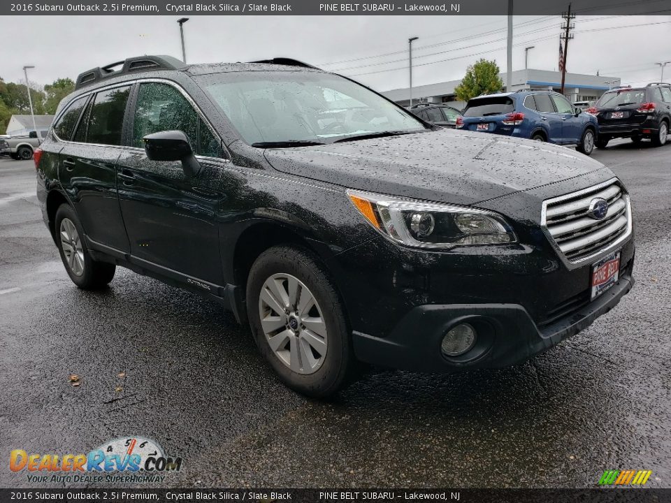 2016 Subaru Outback 2.5i Premium Crystal Black Silica / Slate Black Photo #1