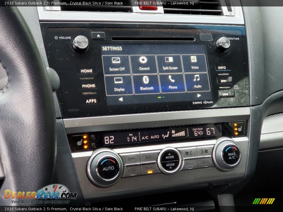 2016 Subaru Outback 2.5i Premium Crystal Black Silica / Slate Black Photo #4