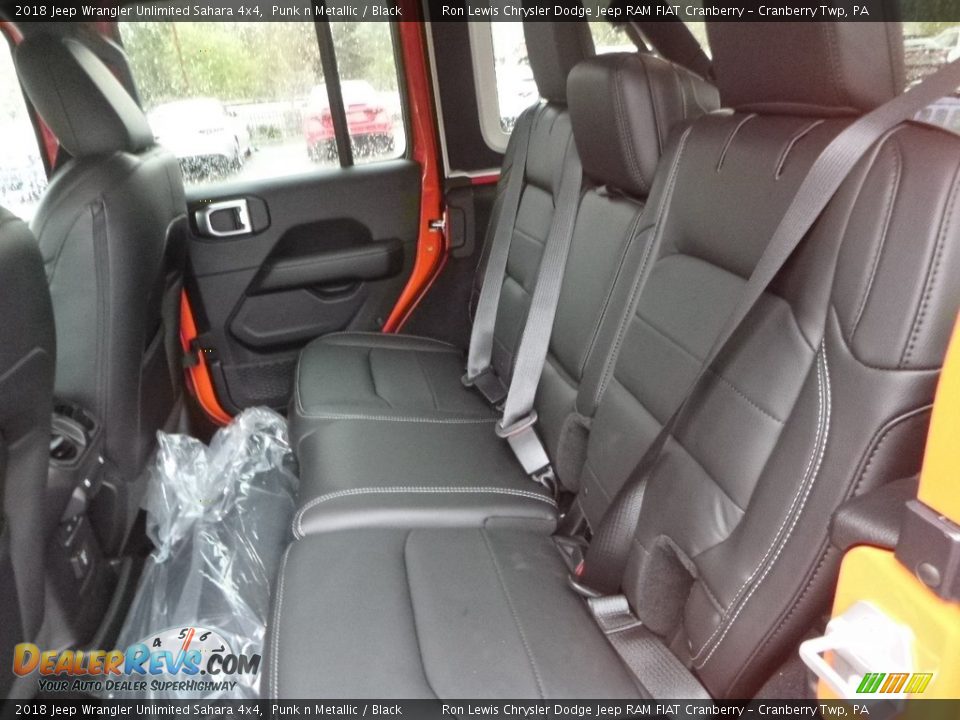 Rear Seat of 2018 Jeep Wrangler Unlimited Sahara 4x4 Photo #12