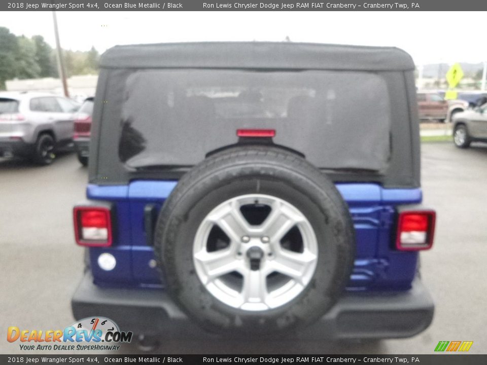 2018 Jeep Wrangler Sport 4x4 Ocean Blue Metallic / Black Photo #4
