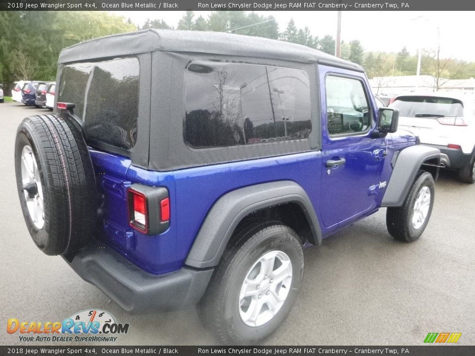 2018 Jeep Wrangler Sport 4x4 Ocean Blue Metallic / Black Photo #5