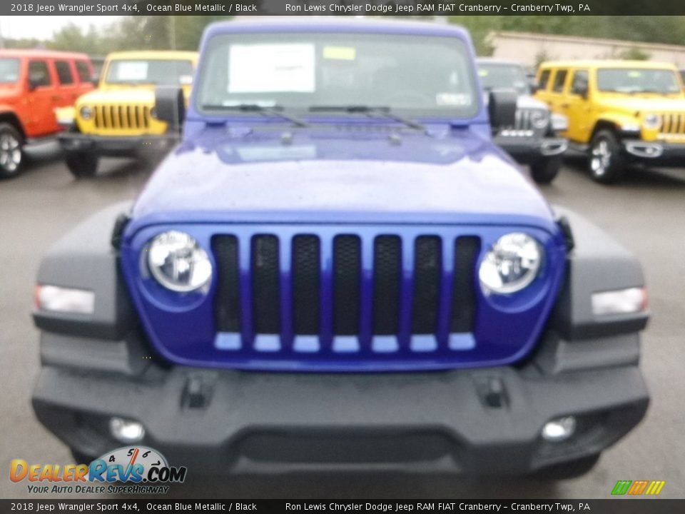 2018 Jeep Wrangler Sport 4x4 Ocean Blue Metallic / Black Photo #8