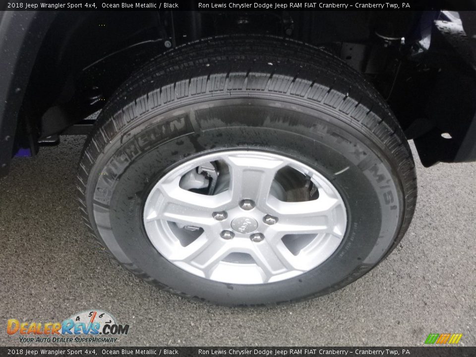 2018 Jeep Wrangler Sport 4x4 Ocean Blue Metallic / Black Photo #9