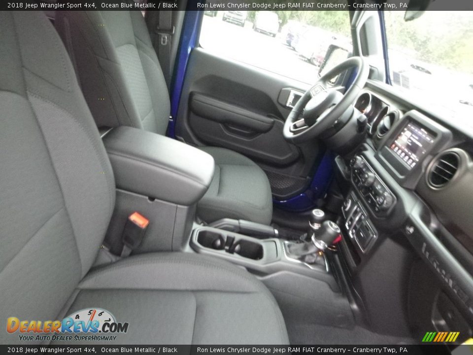 2018 Jeep Wrangler Sport 4x4 Ocean Blue Metallic / Black Photo #10