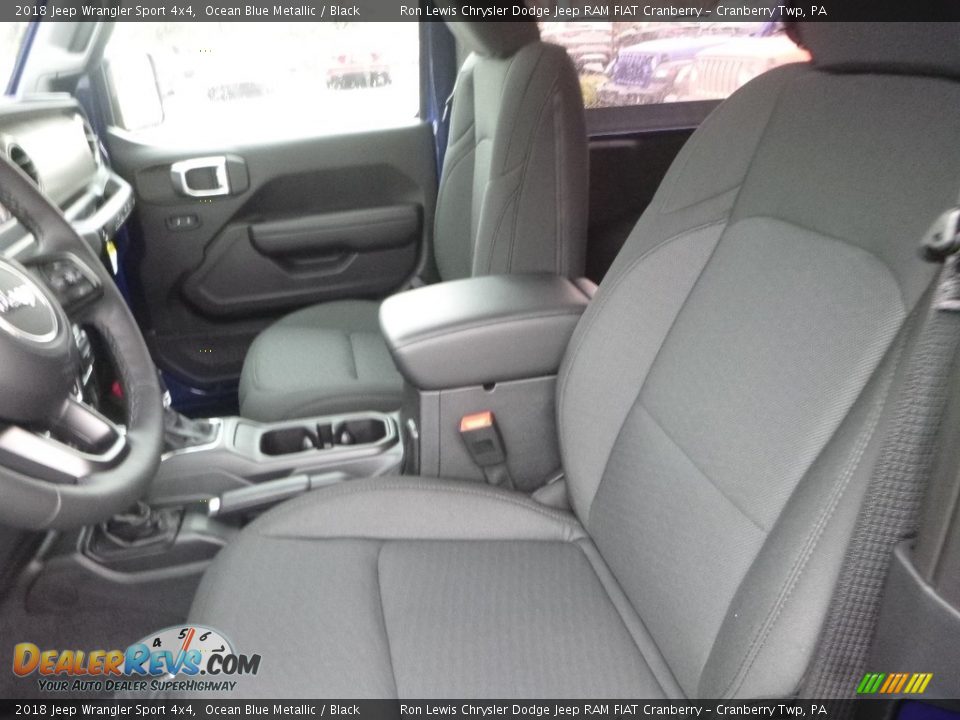 2018 Jeep Wrangler Sport 4x4 Ocean Blue Metallic / Black Photo #13