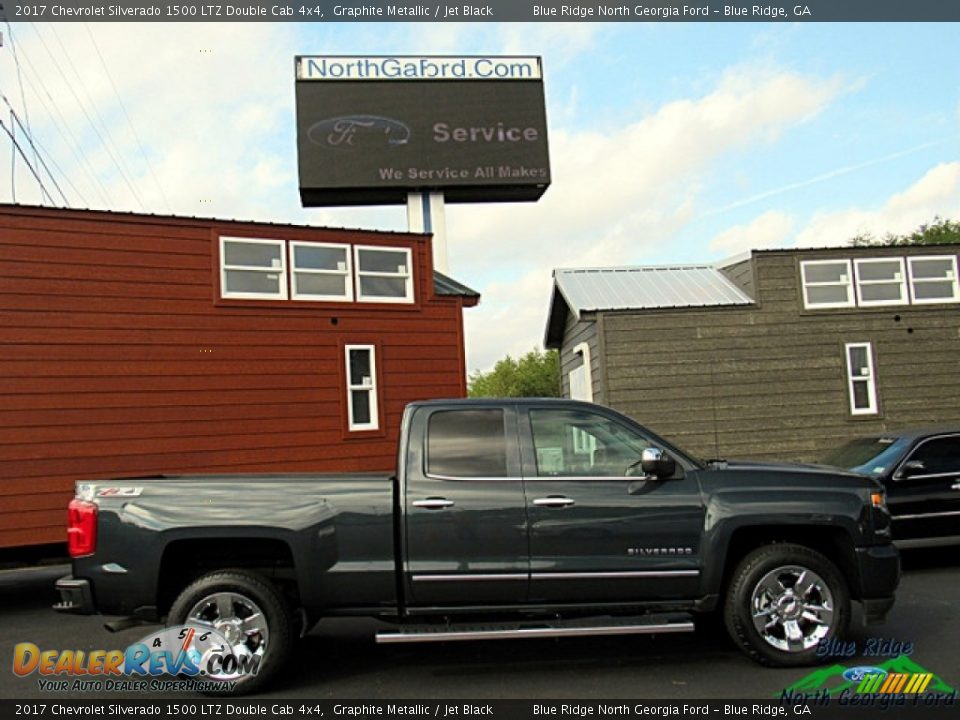 2017 Chevrolet Silverado 1500 LTZ Double Cab 4x4 Graphite Metallic / Jet Black Photo #6