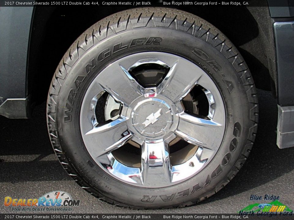2017 Chevrolet Silverado 1500 LTZ Double Cab 4x4 Graphite Metallic / Jet Black Photo #9