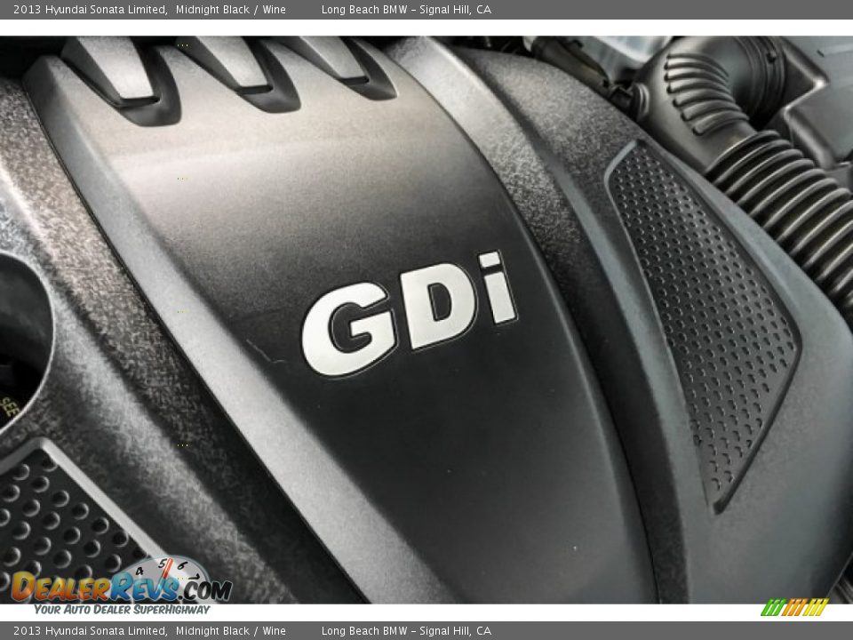 2013 Hyundai Sonata Limited Midnight Black / Wine Photo #30