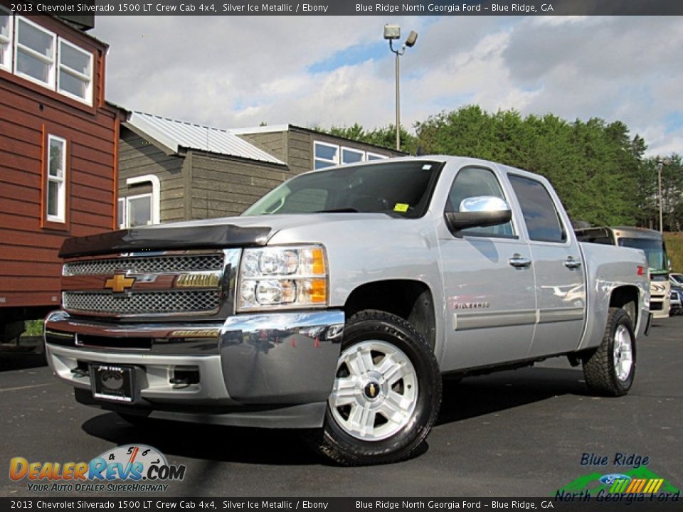 2013 Chevrolet Silverado 1500 LT Crew Cab 4x4 Silver Ice Metallic / Ebony Photo #1