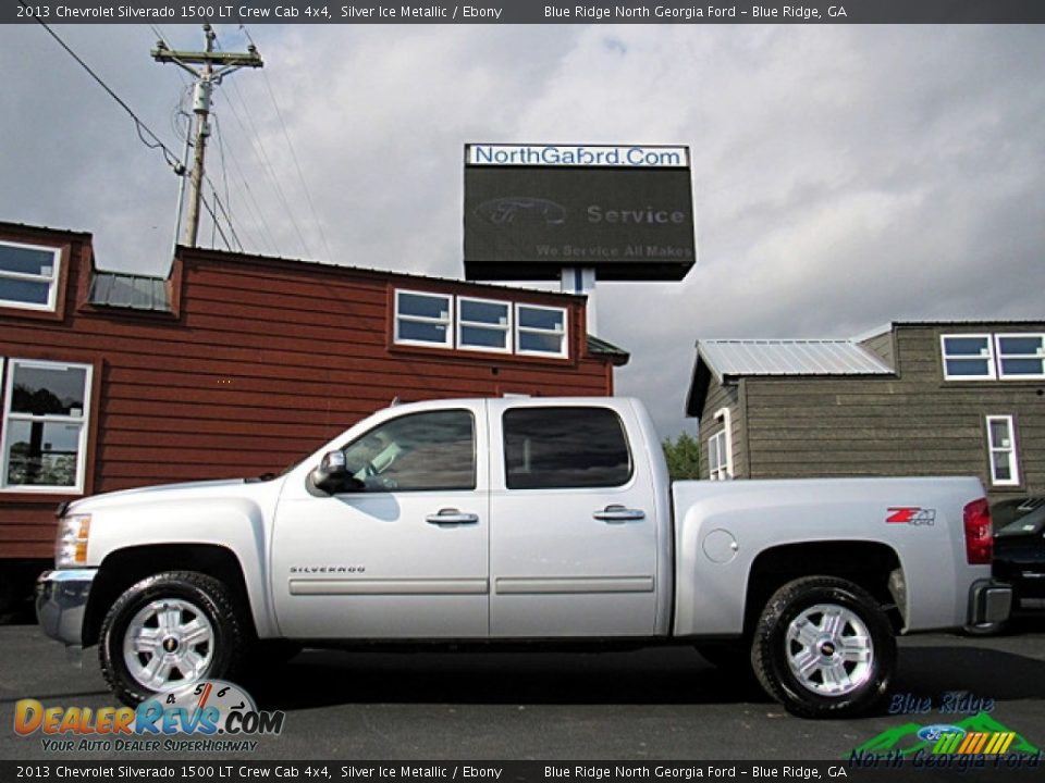 2013 Chevrolet Silverado 1500 LT Crew Cab 4x4 Silver Ice Metallic / Ebony Photo #2