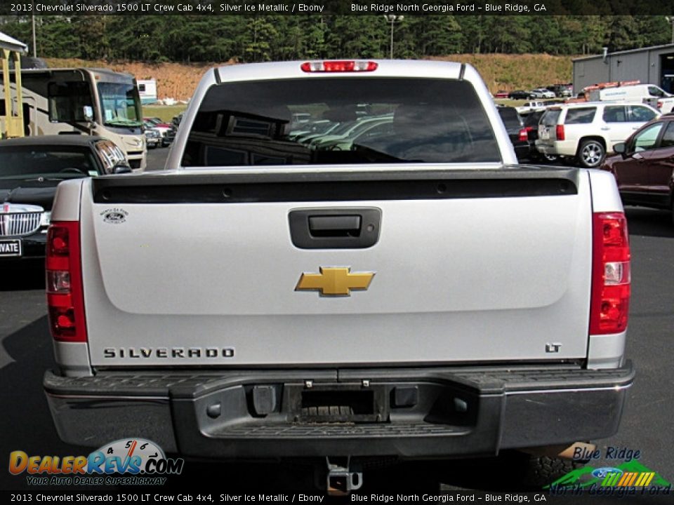 2013 Chevrolet Silverado 1500 LT Crew Cab 4x4 Silver Ice Metallic / Ebony Photo #4