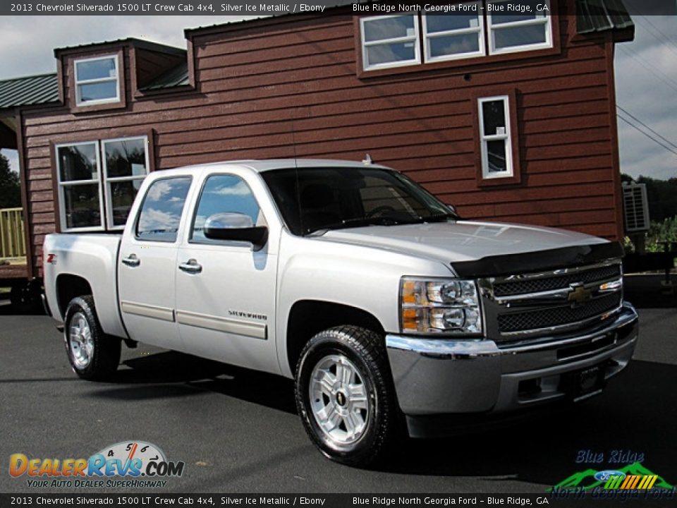2013 Chevrolet Silverado 1500 LT Crew Cab 4x4 Silver Ice Metallic / Ebony Photo #7