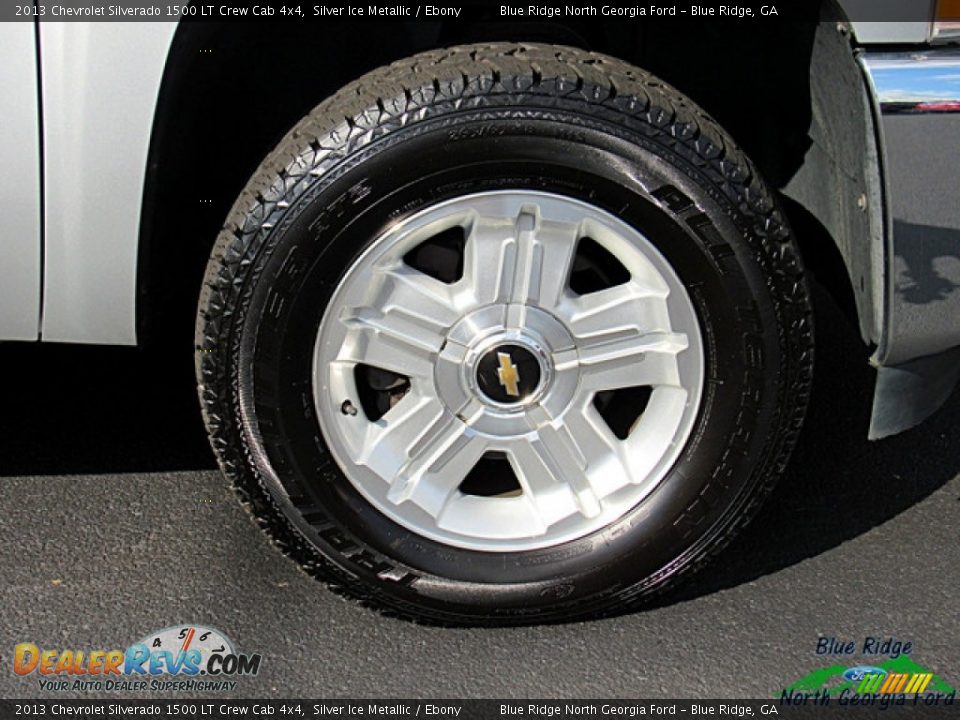 2013 Chevrolet Silverado 1500 LT Crew Cab 4x4 Silver Ice Metallic / Ebony Photo #8